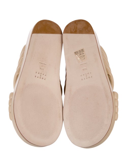Porte & Paire Leather Slides
