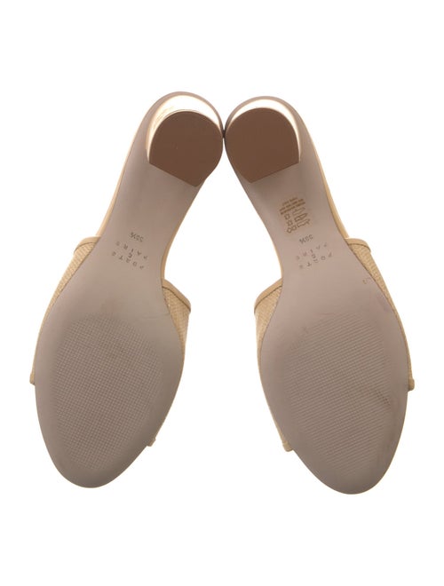 Porte & Paire Leather Slides