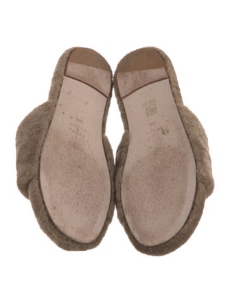 Porte & Paire Shearling Slides