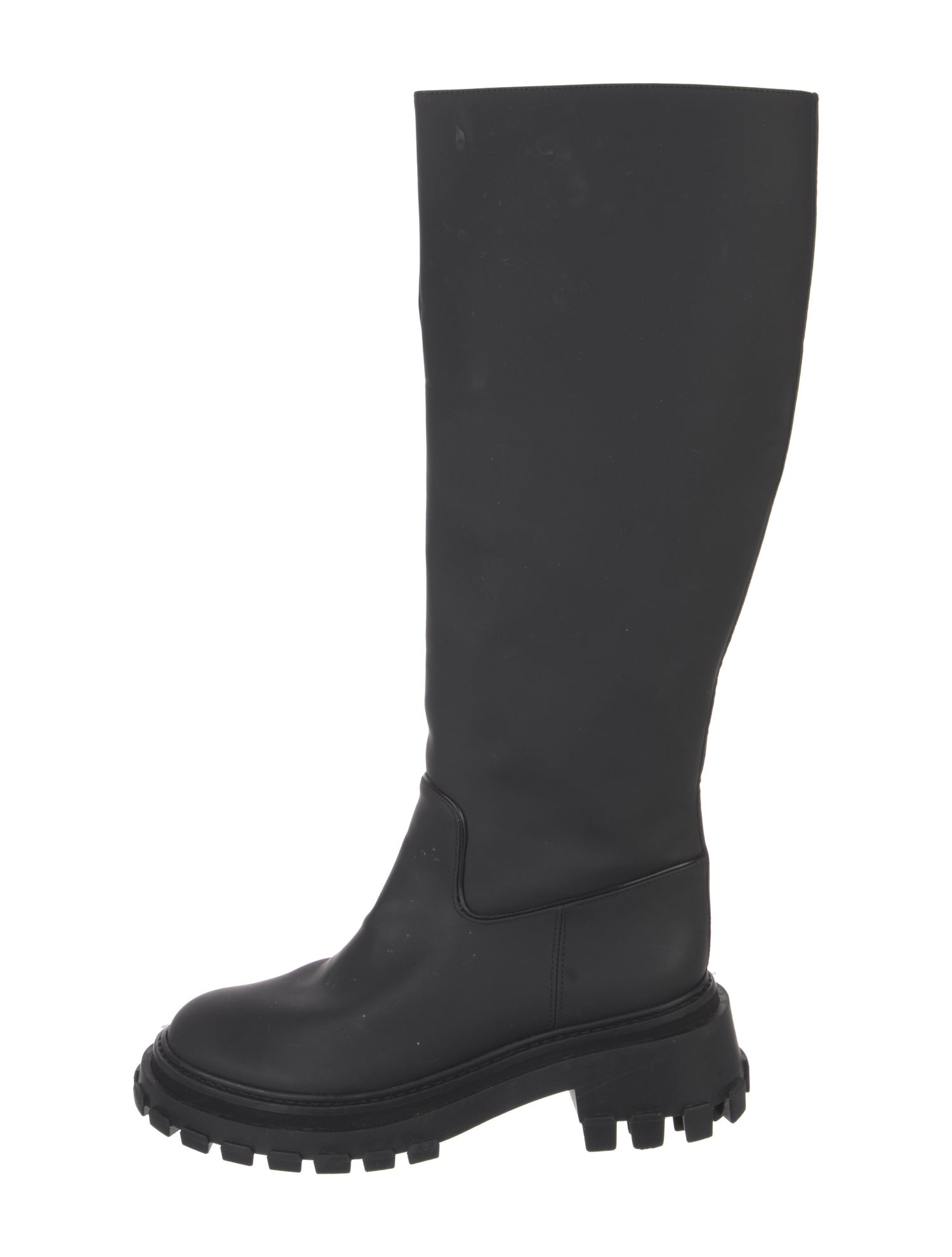 Porte & Paire Leather Rain Boots