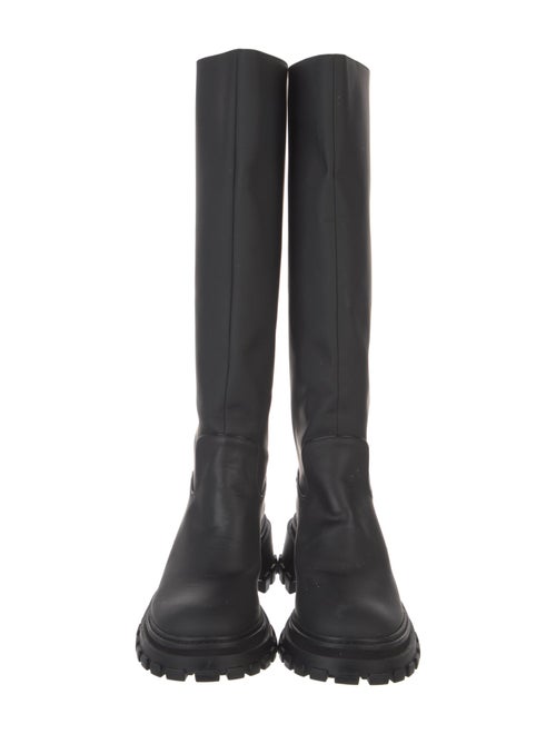 Porte & Paire Leather Rain Boots