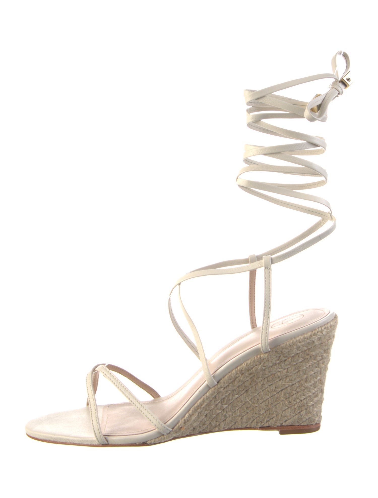 Porte & Paire Leather Tassel Accents Gladiator Sandals