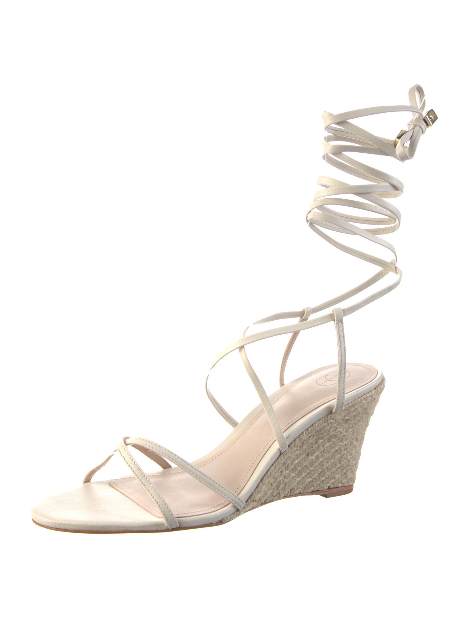 Porte & Paire Leather Tassel Accents Gladiator Sandals