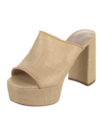 Porte & Paire Raffia Slides