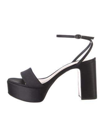 Porte & Paire Satin Sandals