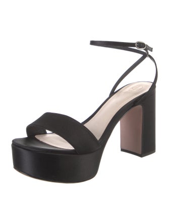Porte & Paire Satin Sandals