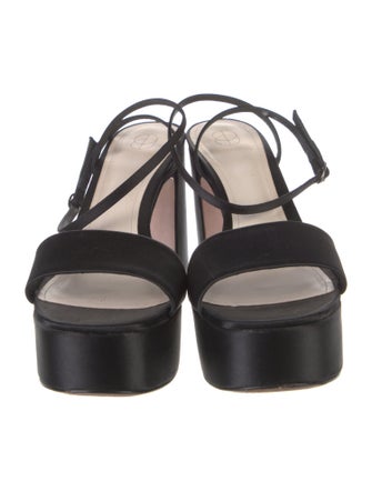 Porte & Paire Satin Sandals