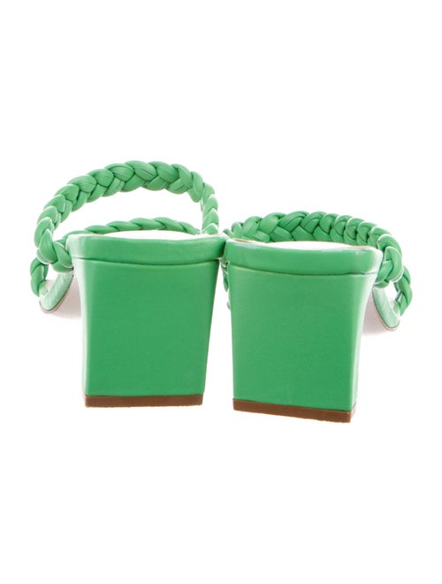 Porte & Paire Leather Braided Accents Slides