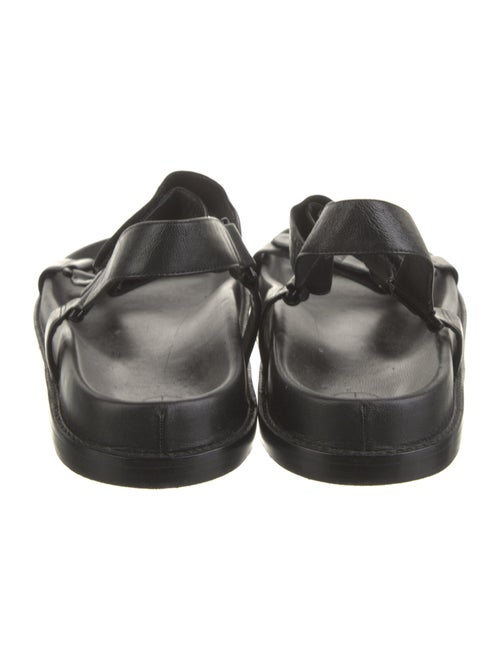 Porte & Paire Leather Slingback Sandals