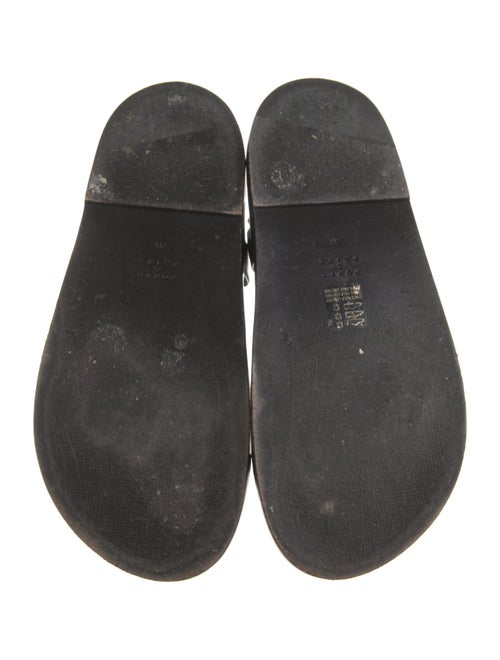 Porte & Paire Leather Slingback Sandals