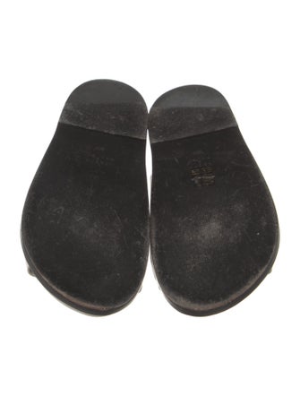 Porte & Paire Leather Slides