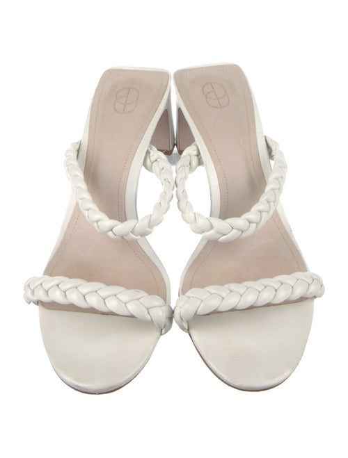 Porte & Paire Leather Braided Accents Slides