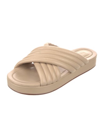 Porte & Paire Leather Slides