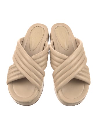 Porte & Paire Leather Slides