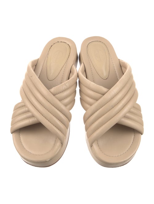 Porte & Paire Leather Slides