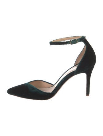 Porte & Paire Velvet Cutout Accent D'Orsay Pumps