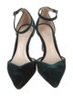 Porte & Paire Velvet Cutout Accent D'Orsay Pumps