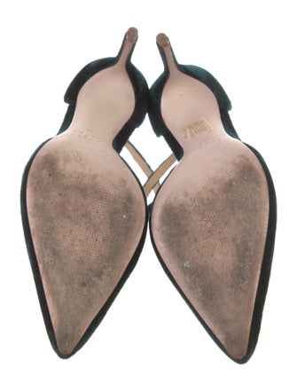 Porte & Paire Velvet Cutout Accent D'Orsay Pumps