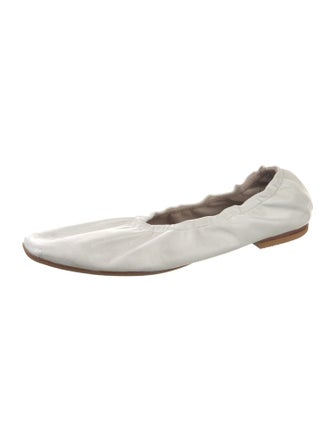 Porte & Paire Leather Ballet Flats