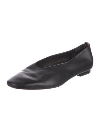 Porte & Paire Leather Ballet Flats