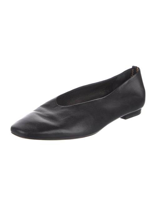 Porte & Paire Leather Ballet Flats