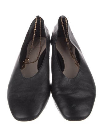 Porte & Paire Leather Ballet Flats