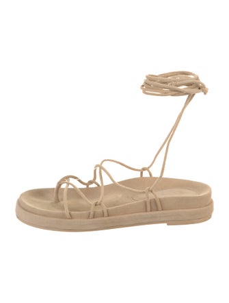 Porte & Paire Suede Gladiator Sandals