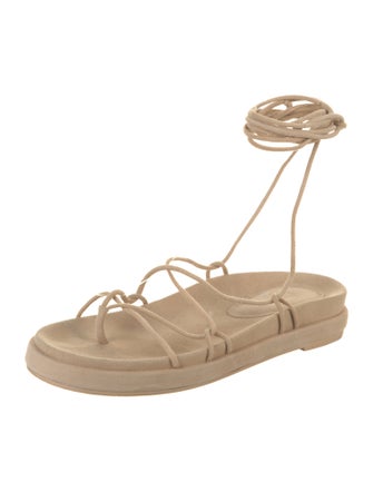 Porte & Paire Suede Gladiator Sandals