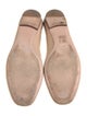 Porte & Paire Leather Bow Accents Ballet Flats
