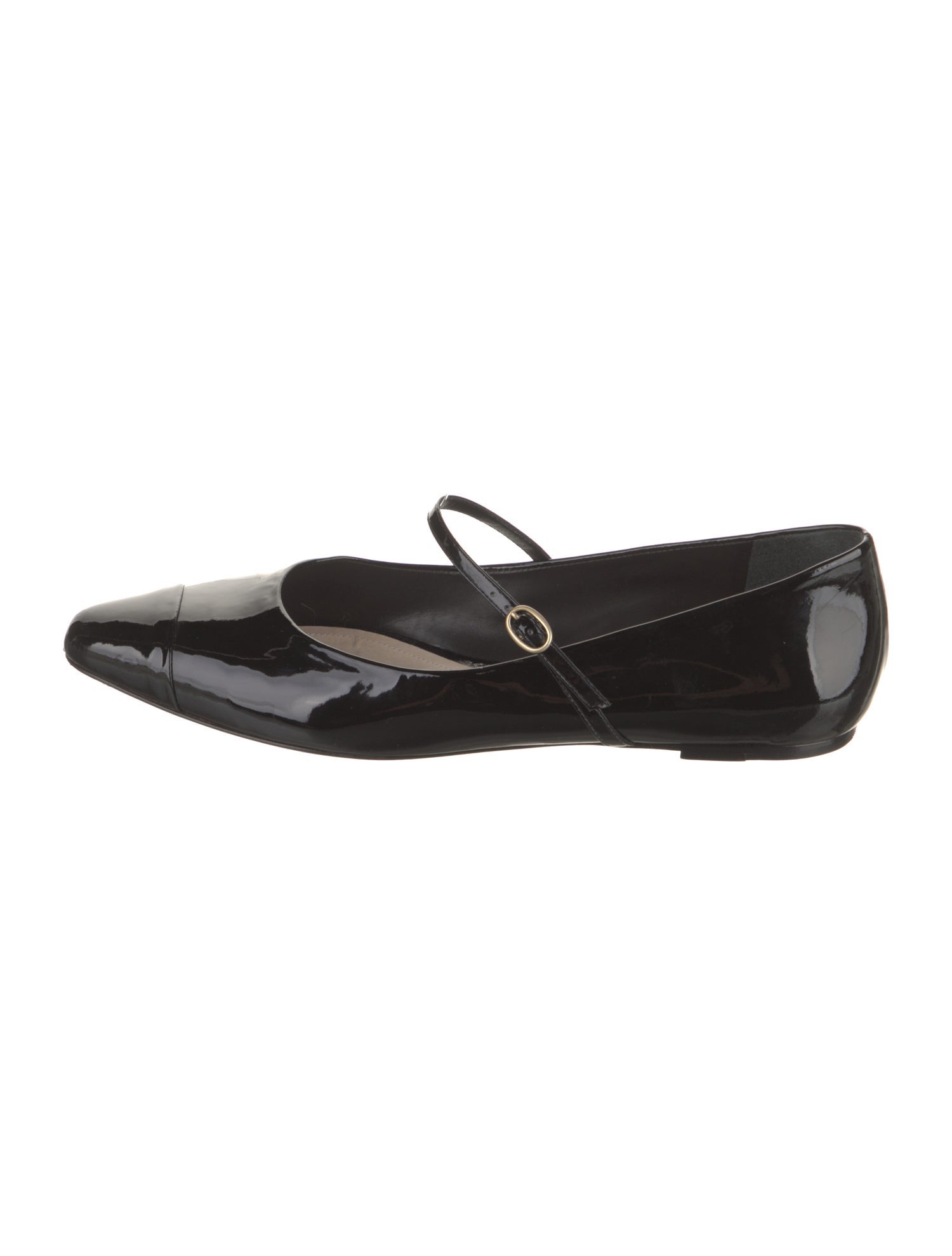Porte & Paire Patent Leather Mary Jane Flats
