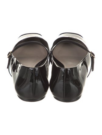 Porte & Paire Patent Leather Mary Jane Flats