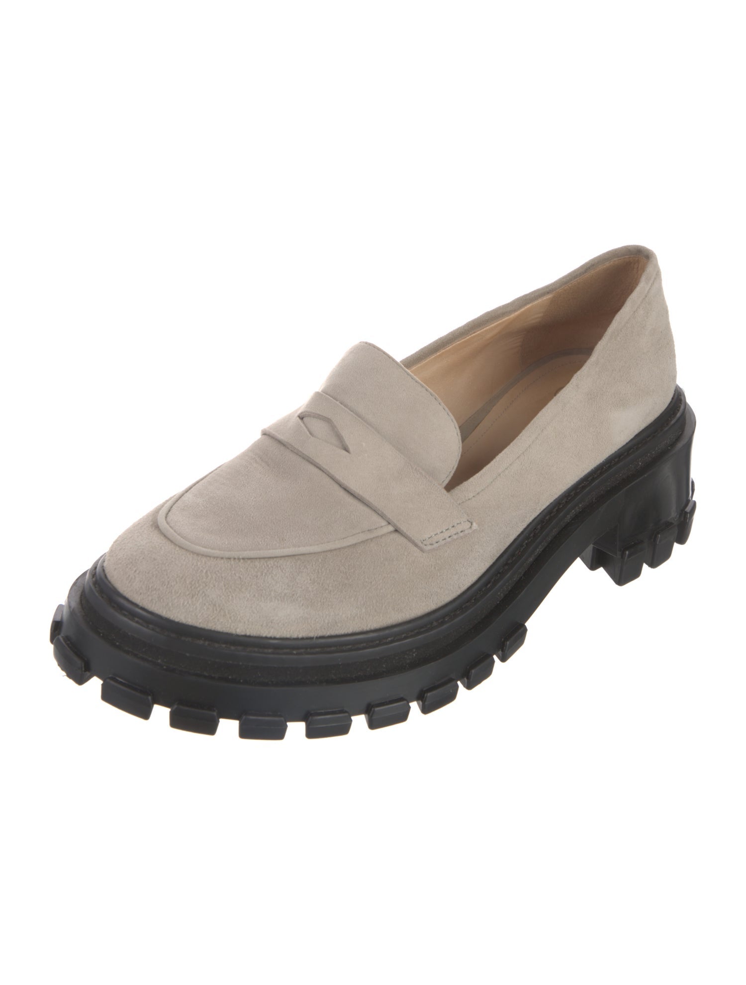 Porte & Paire Suede Colorblock Pattern Sneakers