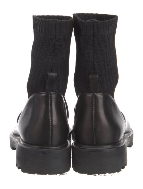 Porte & Paire Leather Sock Boots