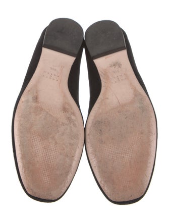Porte & Paire Suede Bow Accents Ballet Flats