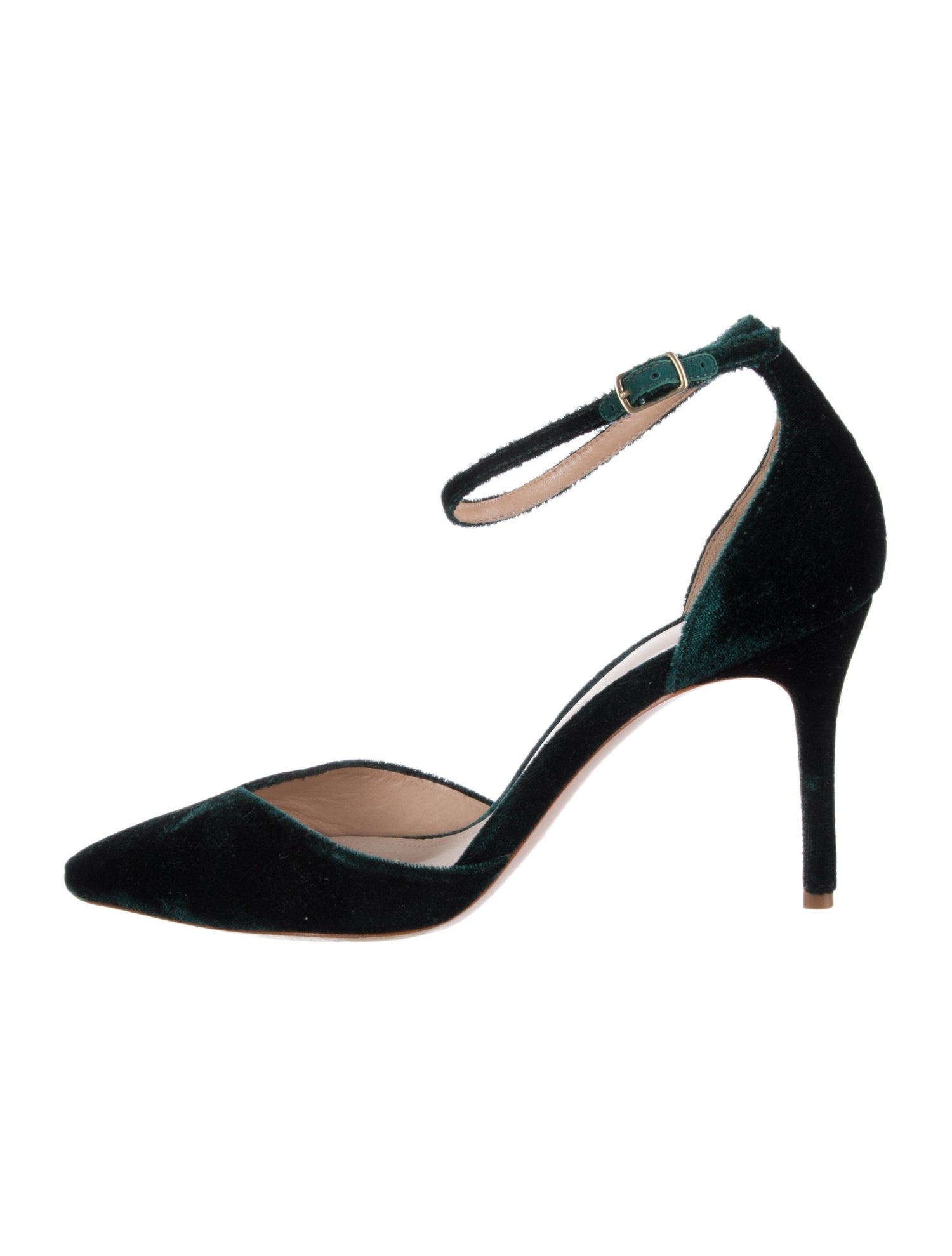 Porte & Paire Velvet Cutout Accent D'Orsay Pumps