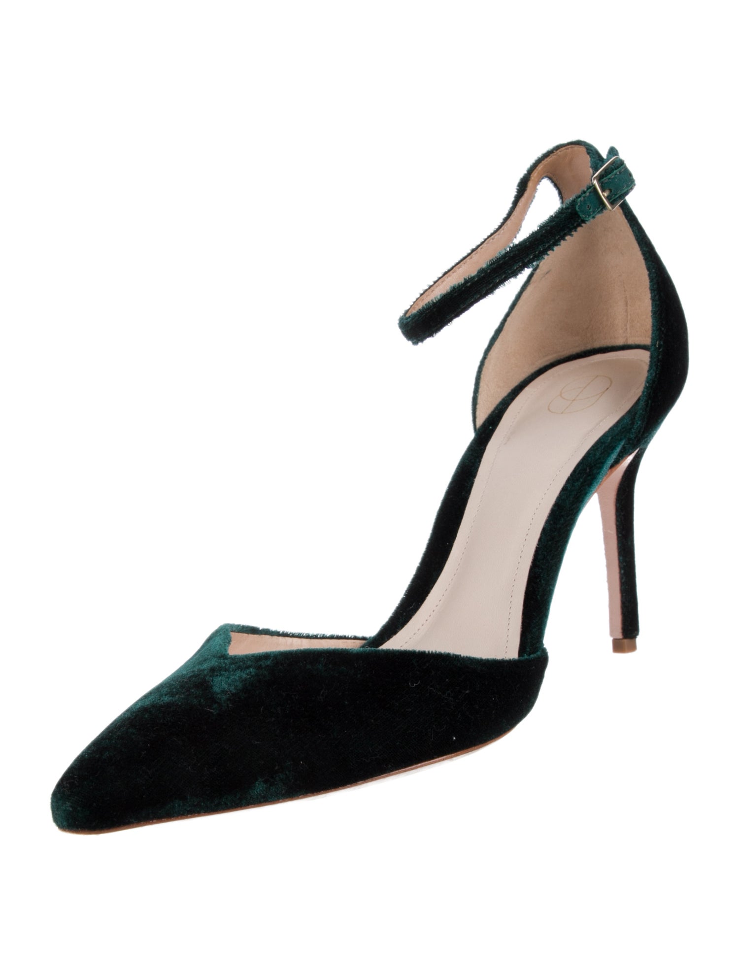 Porte & Paire Velvet Cutout Accent D'Orsay Pumps