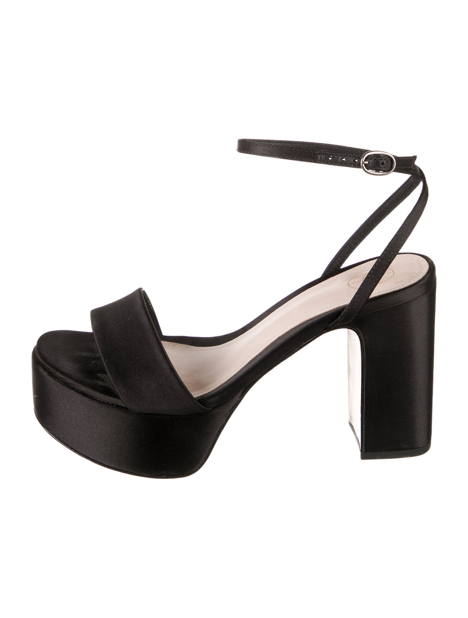 Porte & Paire Satin Sandals