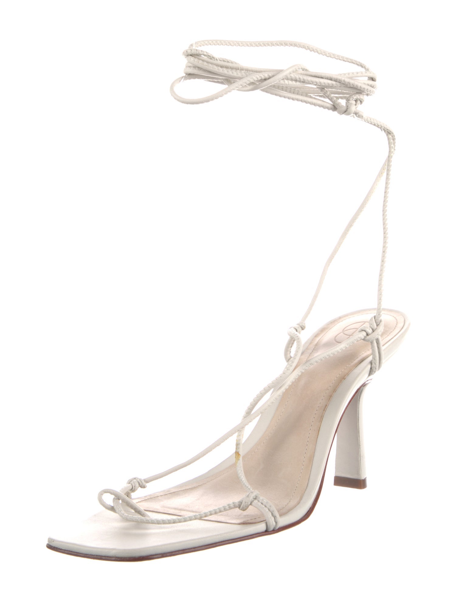 Porte & Paire Leather Gladiator Sandals