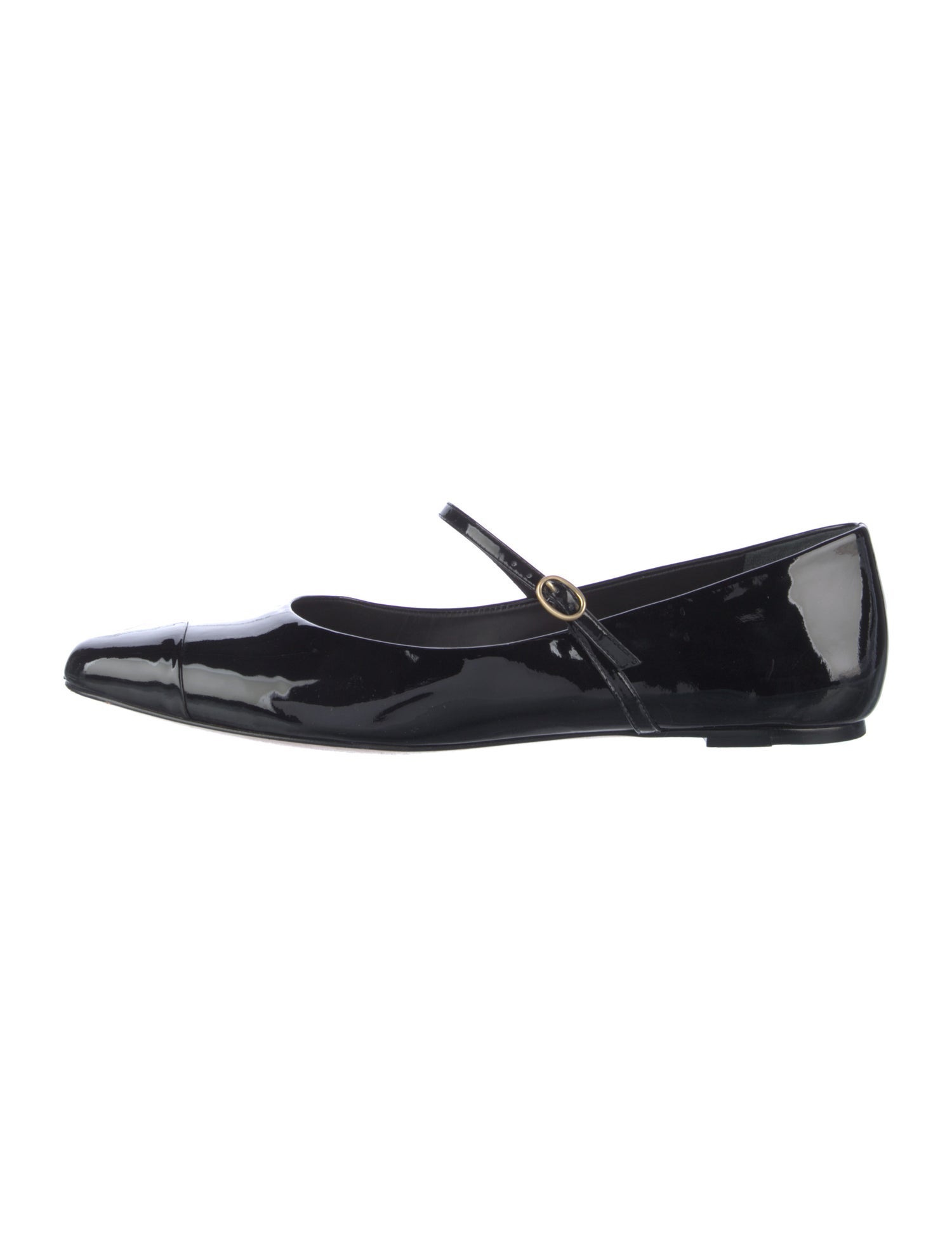 Porte & Paire Patent Leather Mary Jane Flats