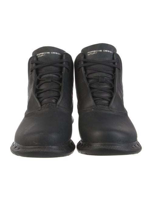 Porsche Design x Adidas Leather Lace-Up Boots