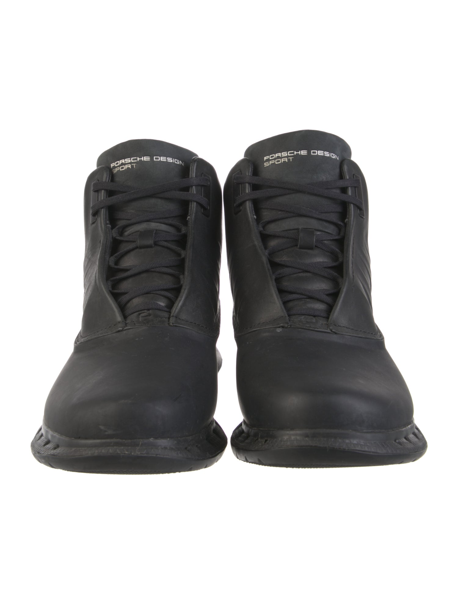 Porsche Design x Adidas Leather Lace-Up Boots