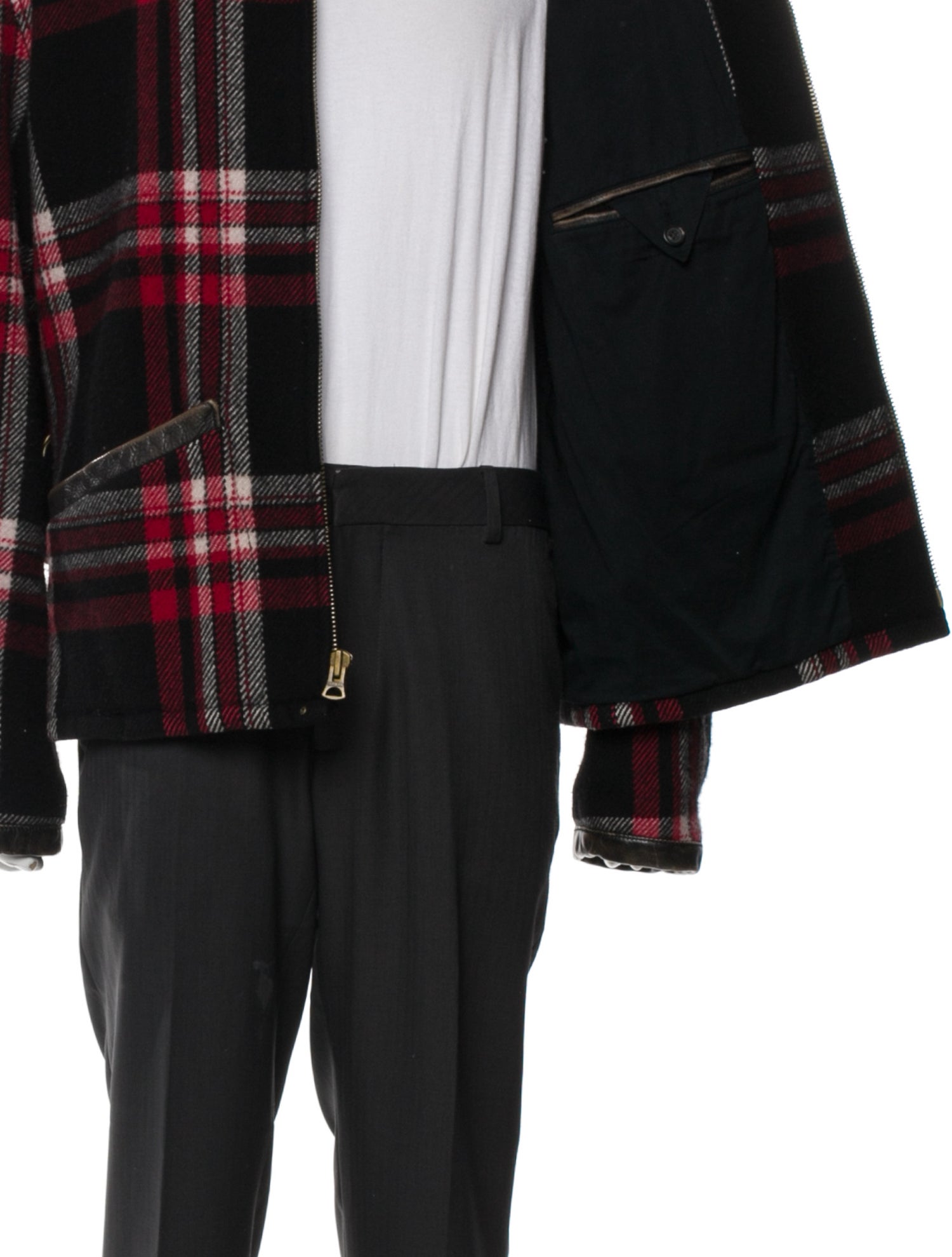 Polo Country Ralph Lauren Wool Plaid Print Utility Jacket