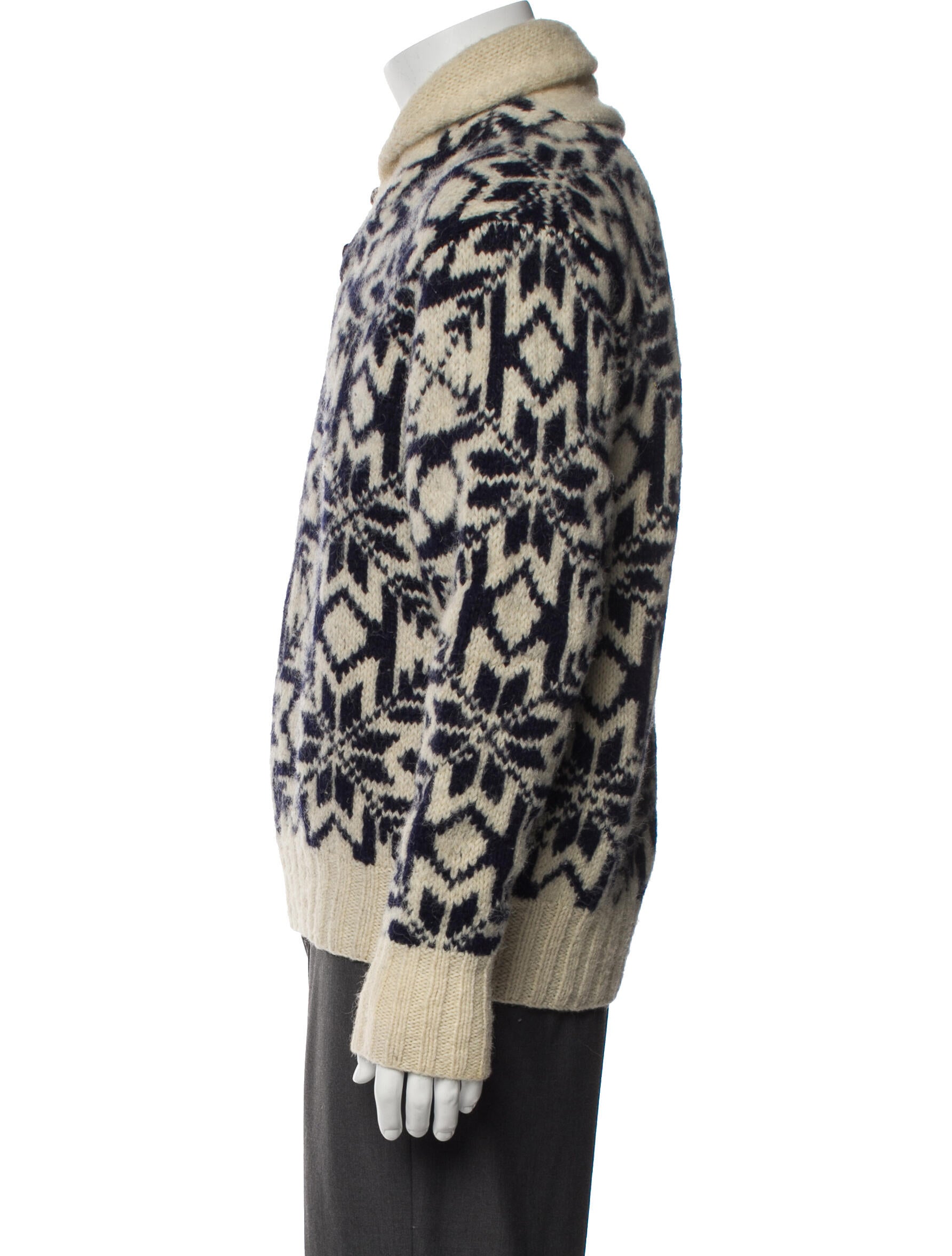 Polo Country Ralph Lauren Wool Printed Cardigan