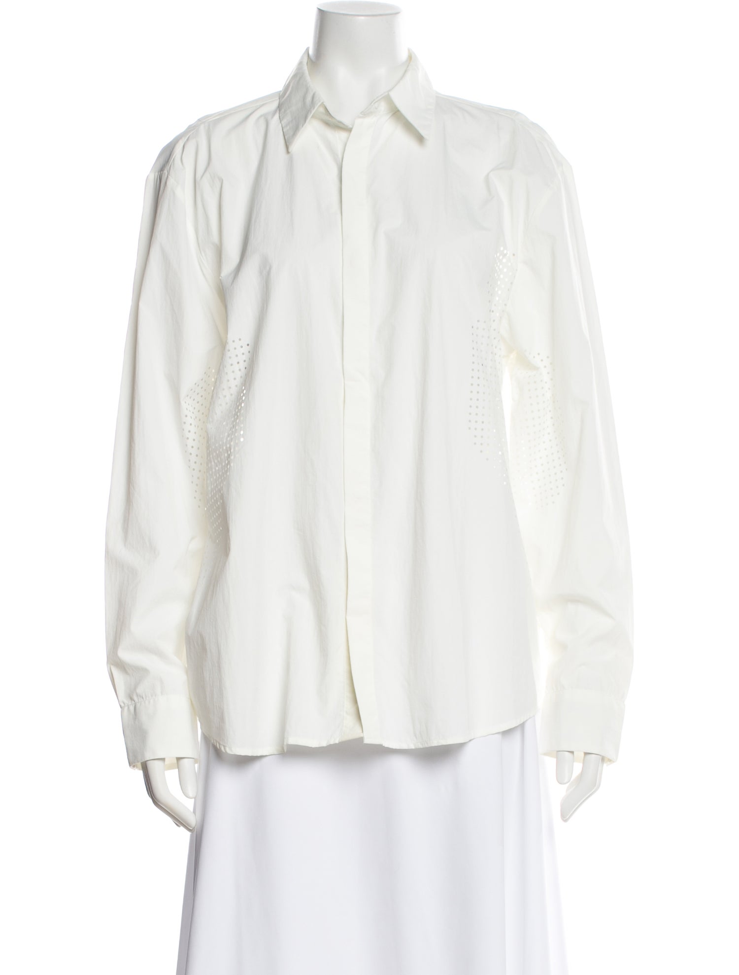 Post Archive Faction (PAF) Nylon Long Sleeve Button-Up Top