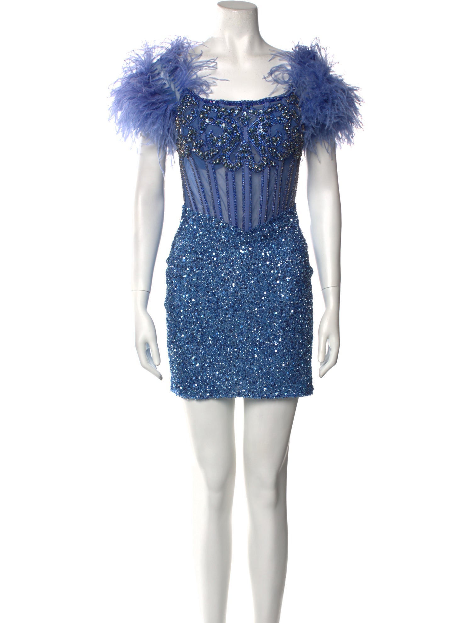 Portia and Scarlett Square Neckline Mini Dress