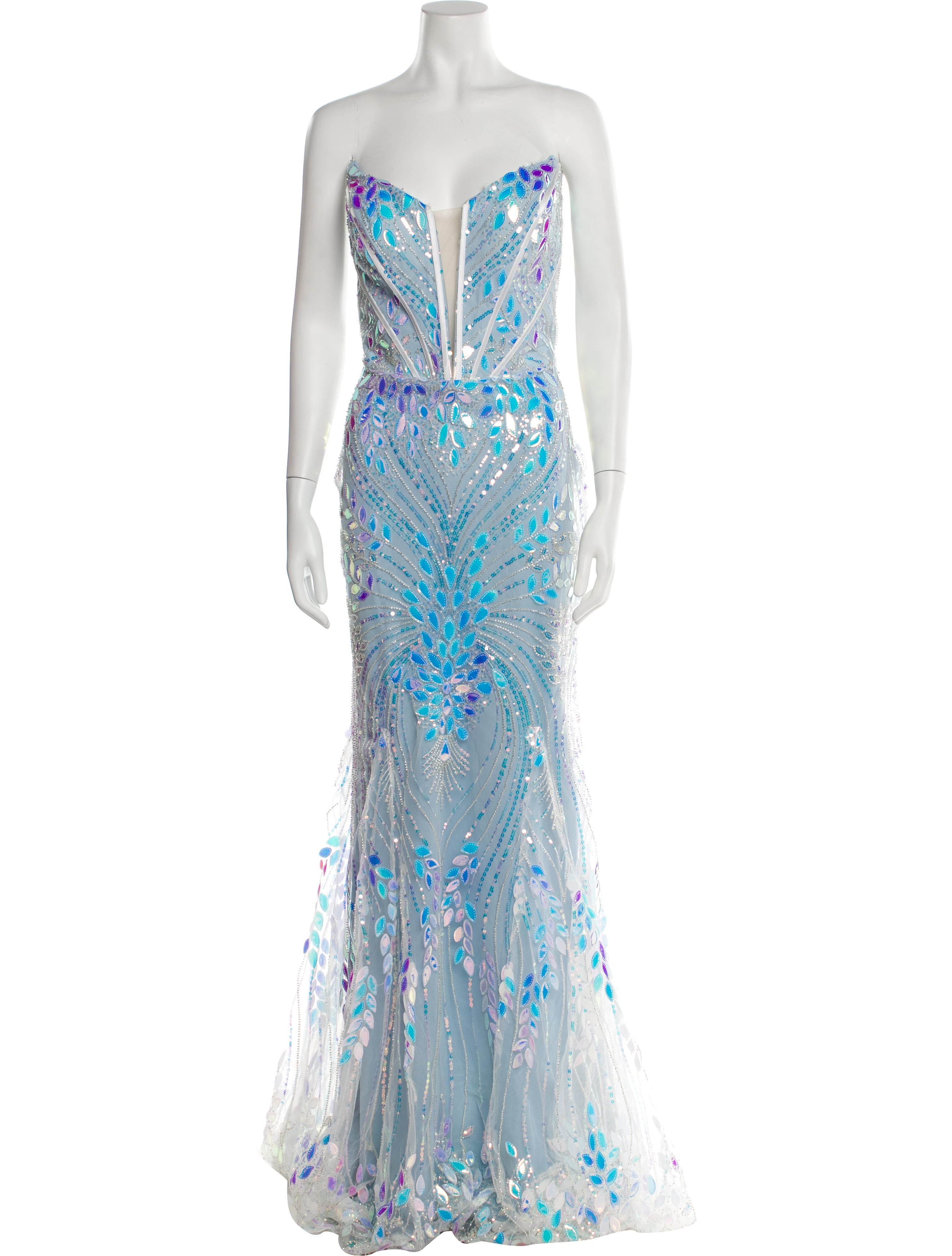 Portia and Scarlett Lace Pattern Long Dress