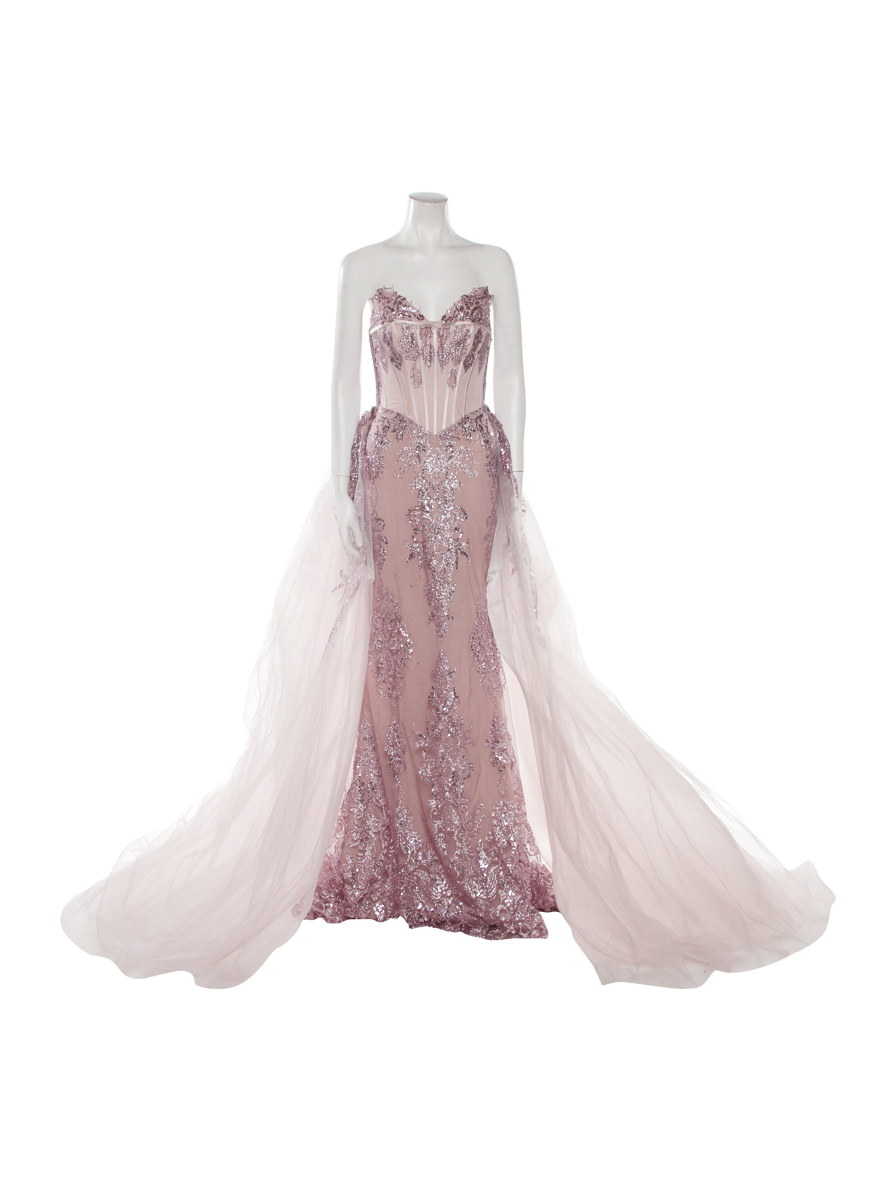 Portia and Scarlett Lace Pattern Long Dress