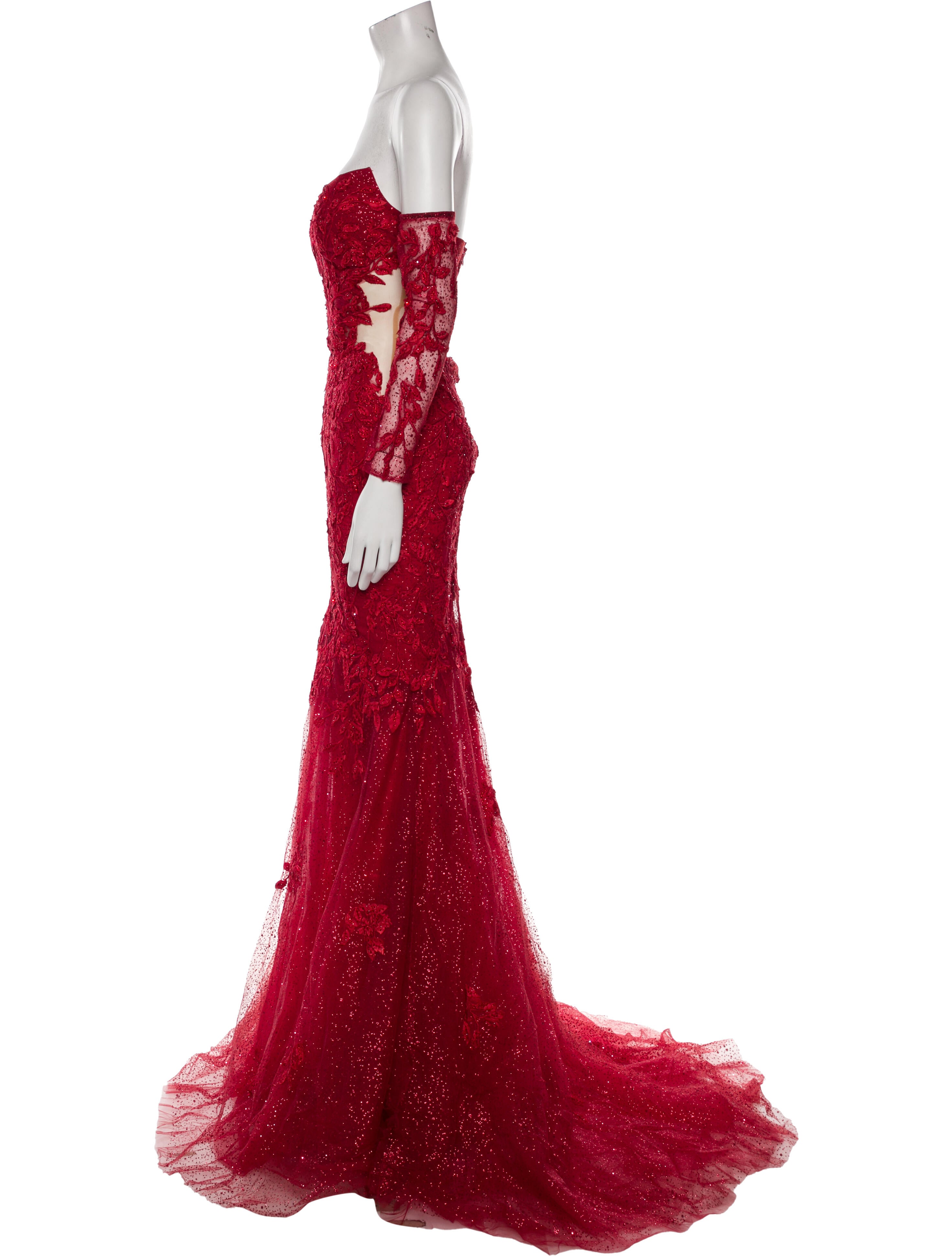 Portia and Scarlett Lace Pattern Long Dress