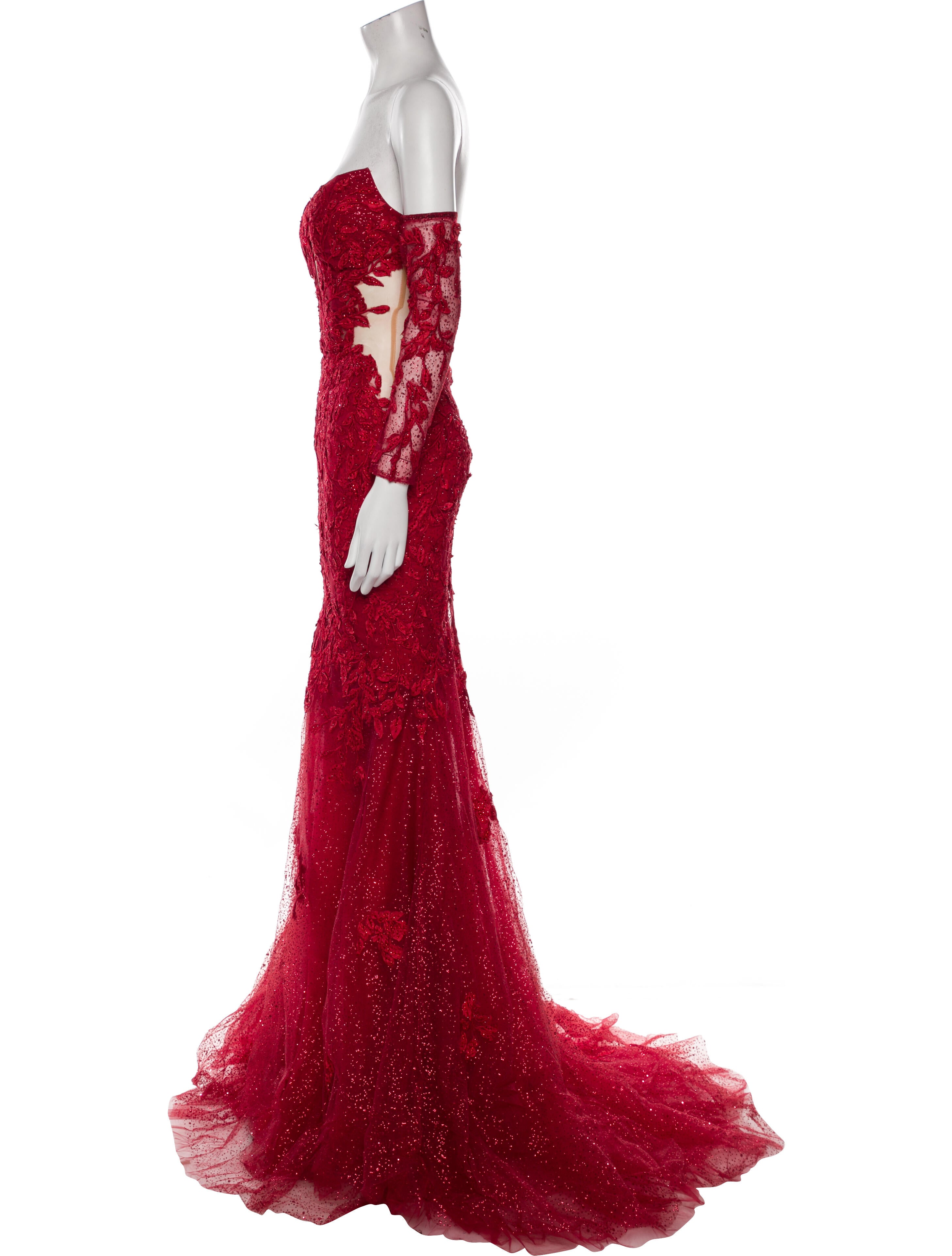 Portia and Scarlett Lace Pattern Long Dress