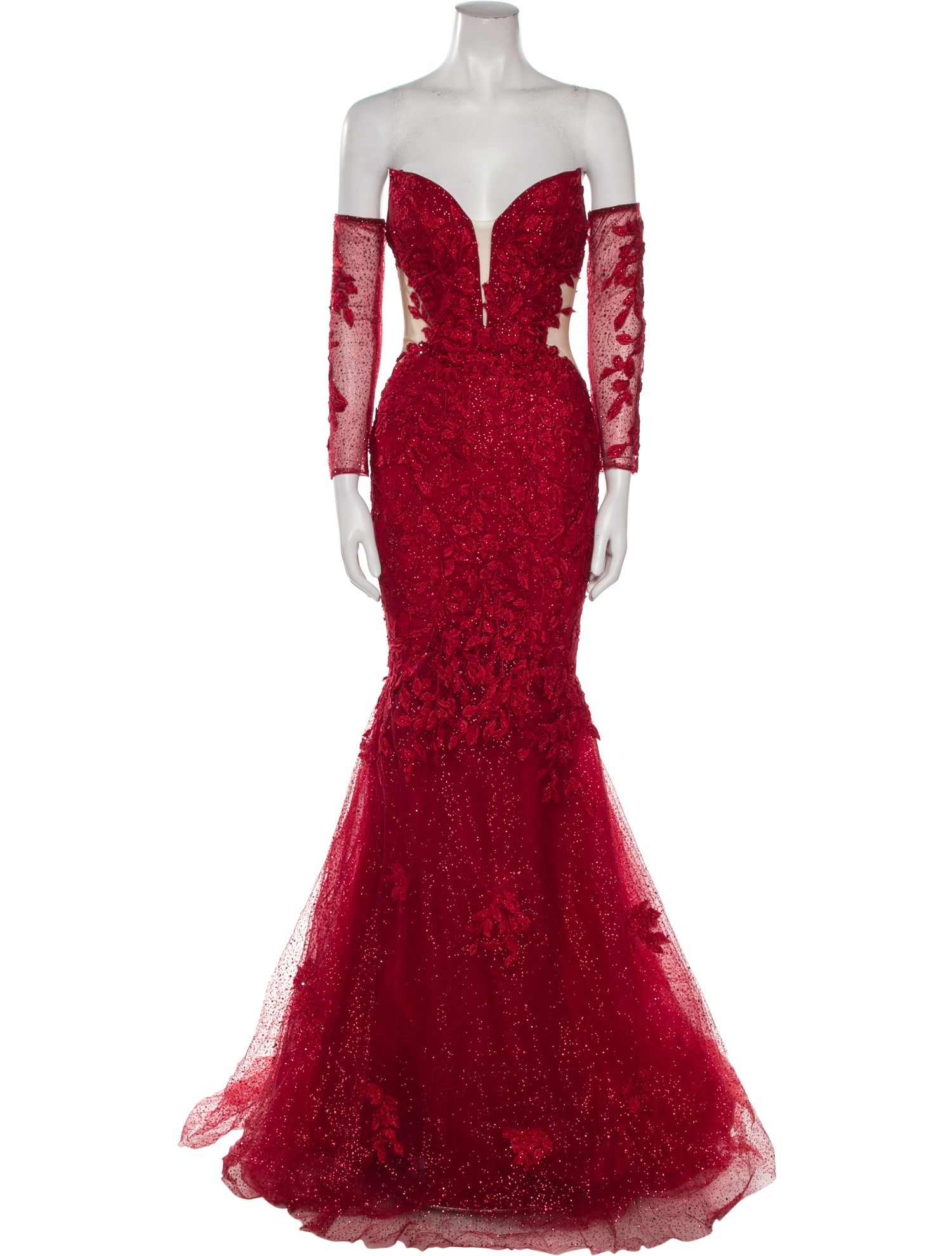 Portia and Scarlett Lace Pattern Long Dress